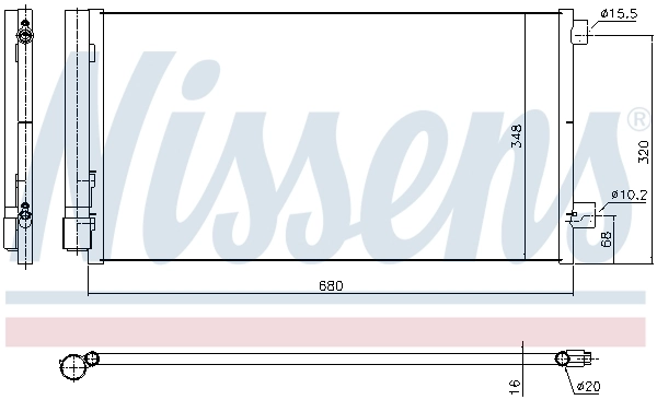 Condenseur, climatisation AVA Clever Choice JE5097D