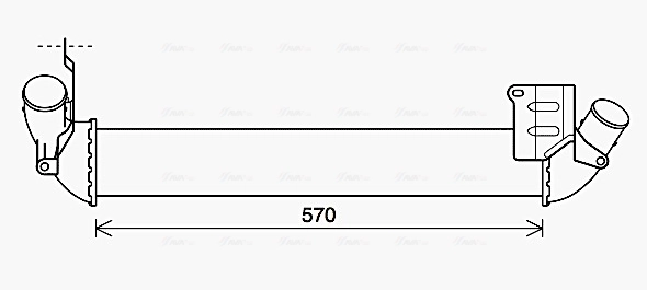 Intercooler, échangeur AVA Clever Choice RT4641