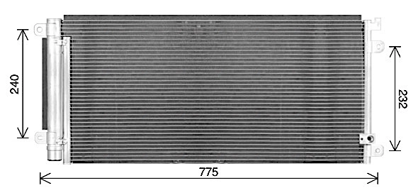 Condenseur, climatisation AVA Clever Choice HD5330D