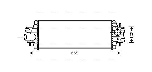 Intercooler, échangeur AVA Clever Choice RTA4358