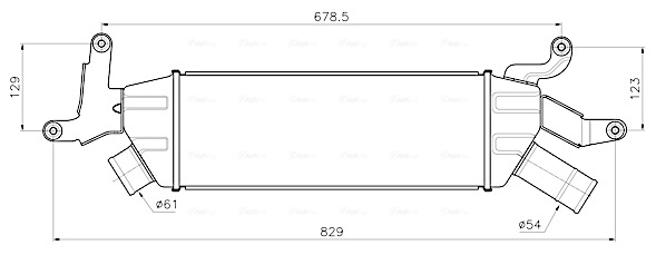 Intercooler, échangeur AVA Clever Choice PE4435