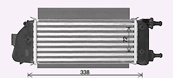 Intercooler, échangeur AVA Clever Choice FT4467