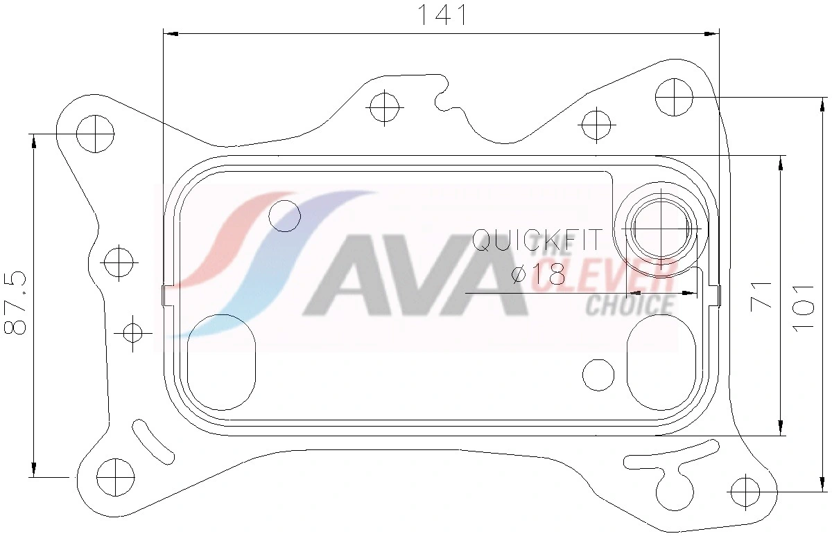 Radiateur d'huile AVA Clever Choice MS3804