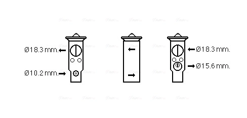 Détendeur, climatisation AVA Clever Choice TO1703