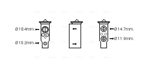 Détendeur, climatisation AVA Clever Choice DN1389