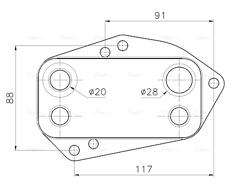 Radiateur d'huile AVA Clever Choice AU3349