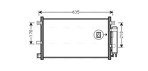 Condenseur, climatisation AVA Clever Choice MZA5238D