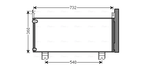 Condenseur, climatisation AVA Clever Choice TO5660D