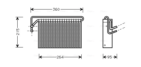 Evaporator, air conditioning