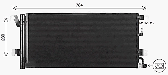 Condenseur, climatisation AVA Clever Choice AI5447D