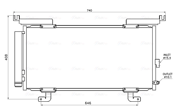Condenseur, climatisation AVA Clever Choice SU5117D
