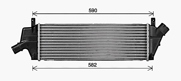 Intercooler, échangeur AVA Clever Choice DN4479