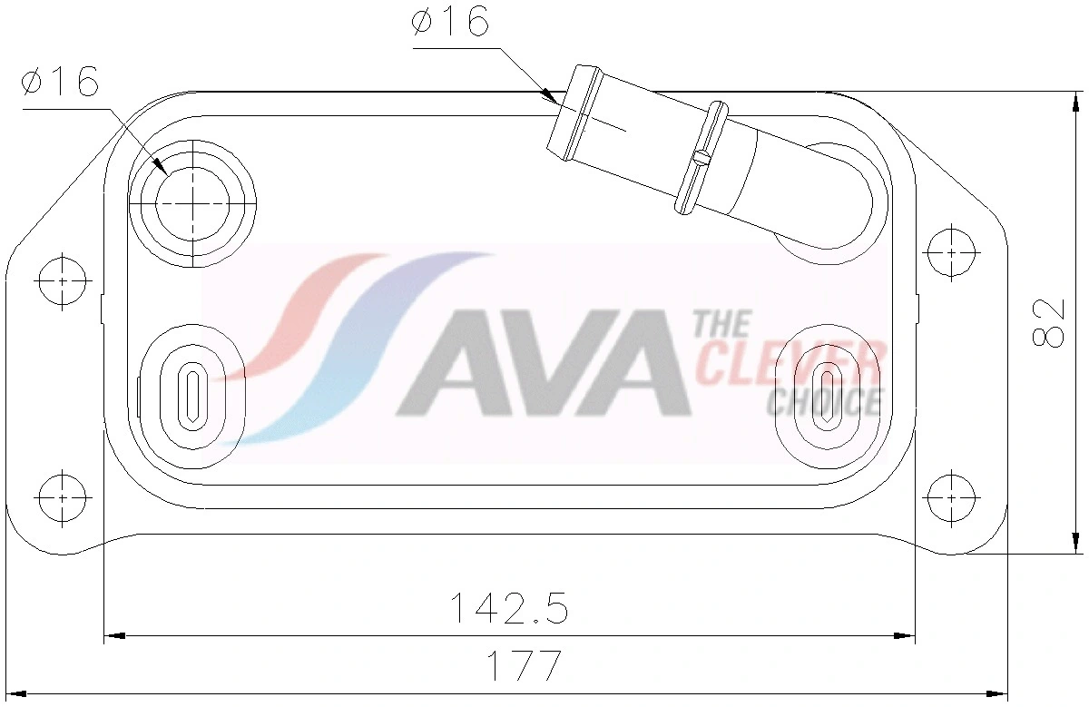 Radiateur d'huile AVA Clever Choice VO3312