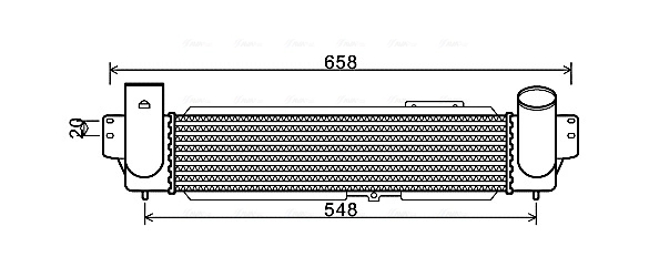 Intercooler, échangeur AVA Clever Choice KA4141