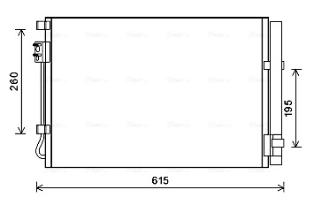 Condenseur, climatisation AVA Clever Choice HY5269D