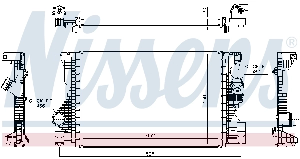 Intercooler, échangeur AVA Clever Choice MS4808