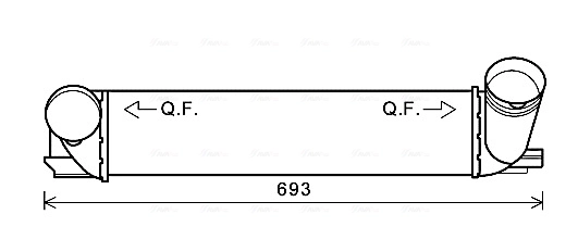 Intercooler, échangeur AVA Clever Choice BWA4473