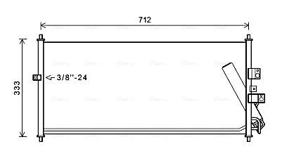 Condenseur, climatisation AVA Clever Choice DN5277D