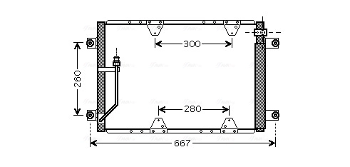 Condenseur, climatisation AVA Clever Choice SZ5107D