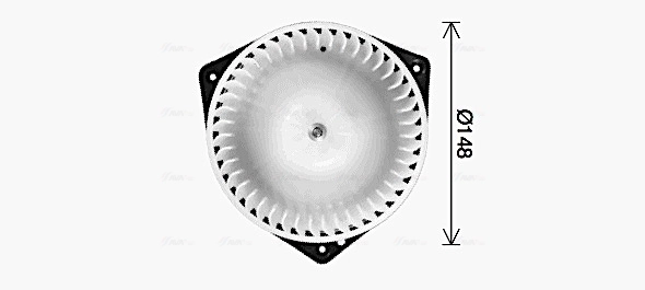 Pulseur d'air habitacle AVA Clever Choice CT8085