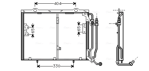 Condenseur, climatisation AVA Clever Choice MSA5245