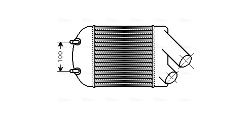 Intercooler, échangeur AVA Clever Choice RTA4222