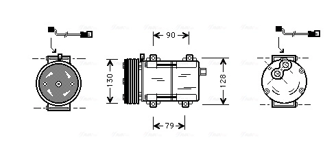 Compresseur, climatisation AVA Clever Choice FDAK280