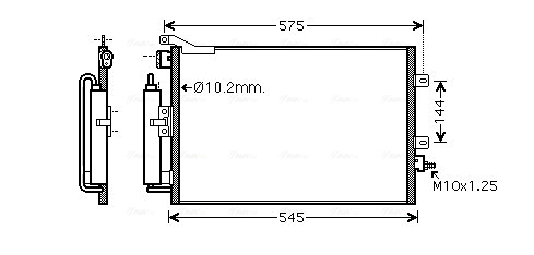 Condenseur, climatisation AVA Clever Choice RT5417D