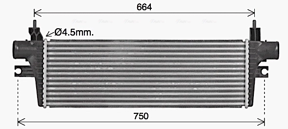 Intercooler, échangeur AVA Clever Choice TO4774