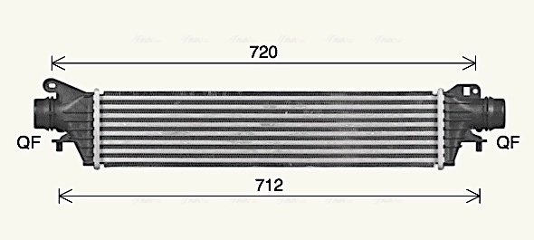 Intercooler, échangeur AVA Clever Choice OL4725