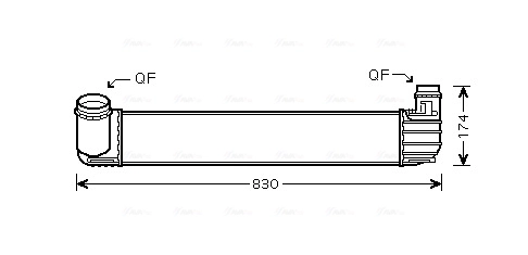Intercooler, échangeur AVA Clever Choice RTA4413