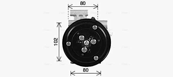 Compresseur, climatisation AVA Clever Choice MZAK300