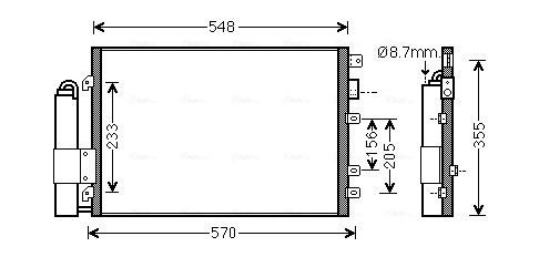 Condenseur, climatisation AVA Clever Choice RTA5340D