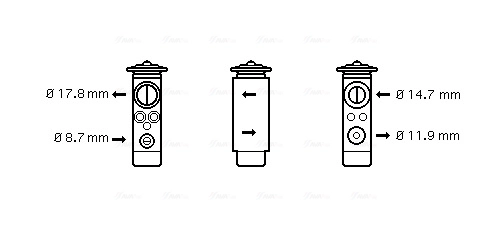 Détendeur, climatisation AVA Clever Choice BW1171