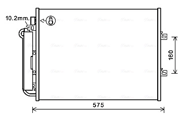 Condenseur, climatisation AVA Clever Choice RTA5454D