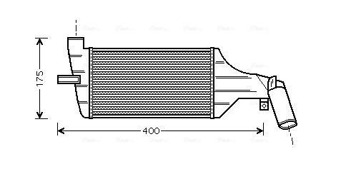 Intercooler, échangeur AVA Clever Choice OLA4325