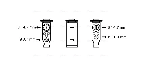 Détendeur, climatisation AVA Clever Choice VO1160