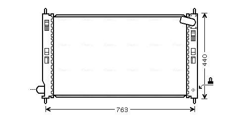 AVA COOLING MT2201 — Радіатор охолодження OUTLANDER/P4007/C-CROSSER (Ava)
