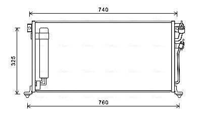 Condenseur, climatisation AVA Clever Choice MTA5220D