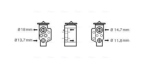 Détendeur, climatisation AVA Clever Choice VN1243