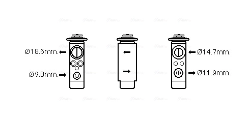 Détendeur, climatisation AVA Clever Choice VO1172