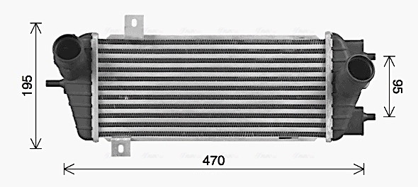 Intercooler, échangeur AVA Clever Choice KA4324