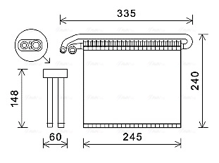 Évaporateur climatisation AVA Clever Choice FDV456