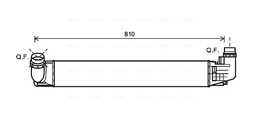 Intercooler, échangeur AVA Clever Choice DAA4009