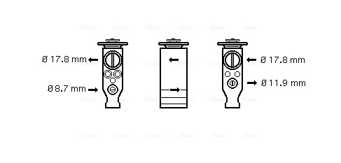 Détendeur, climatisation AVA Clever Choice CN1244