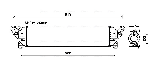 Intercooler, échangeur AVA Clever Choice MZA4277