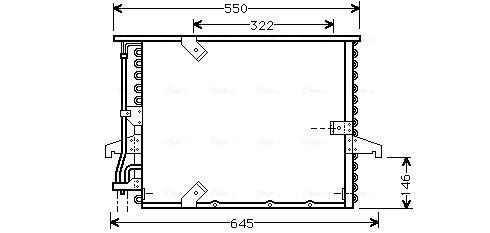 Condenseur, climatisation AVA Clever Choice BW5180