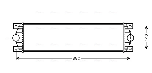 Intercooler, échangeur AVA Clever Choice RTA4089