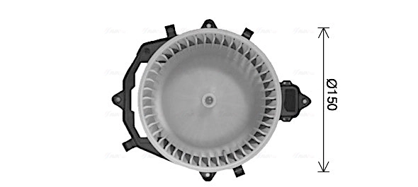 Pulseur d'air habitacle AVA Clever Choice CN8316