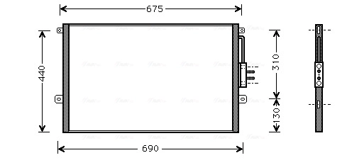 Condenseur, climatisation AVA Clever Choice JE5018